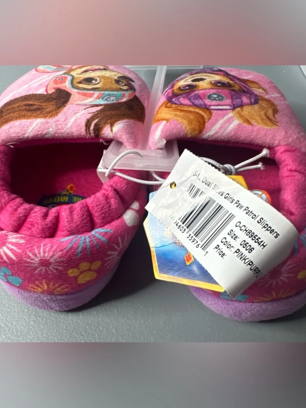 Paw Patrol the movie liberty and skye Slippers Character Print plush dogs novelt